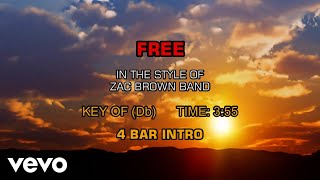 Zac Brown Band - Free (Karaoke)