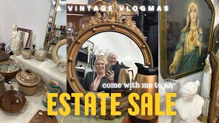 Vlogmas Day 2: Shop with me at an Estate Sale for my Vintage booth