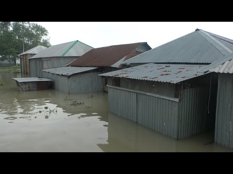 নদনদীর পানি বৃদ্ধি অব্যাহত থাকায় উত্তর-মধ্যাঞ্চলের বন্যা পরিস্থিতির অবনতি | ETV