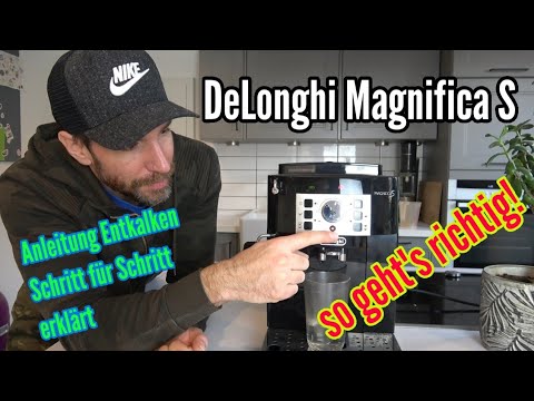 DeLonghi Magnifica S Descaling Instructions Step by Step Descaling of ECAM 22.110.B