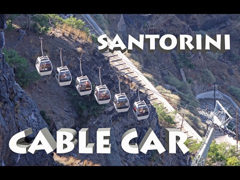 SANTORINI - Cable Car Santorini 4K