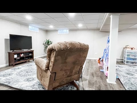 Tour of Finished Basement with Egress Window