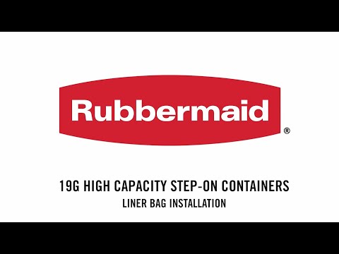 Liner Bag Installation for the Rubbermaid 19G High Capacity Step On Containers