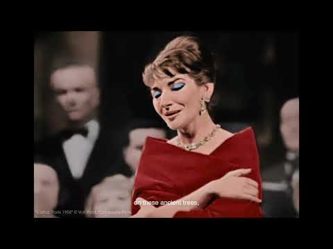 Maria Callas sings Norma "Casta Diva" in color (Live in Paris 1958)