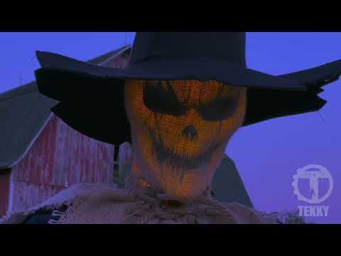 Tekky's LED Animated Faceless Scarecrow™ demo