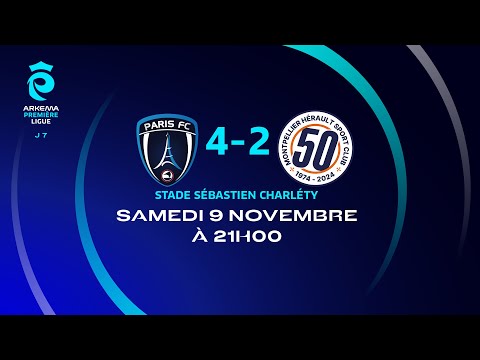 J7 : Paris FC – Montpellier (4-2), le résumé