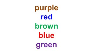 The Stroop Effect | Psychology Science Experiment