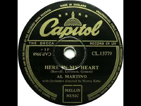 UK New Entry 1952 (1) Al Martino - Here In My Heart