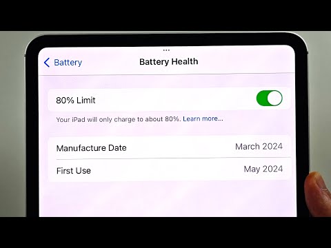 How To Limit Charging to 80% on iPad Pro