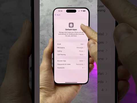 How to CHANGE DEFAULT apps on iPhone #apple #iPhone #tips #tricks #technology