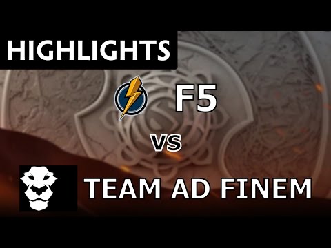 Fantastic.Five' vs Team AD FINEM - The International 2016 Qualifiers - Dota Highlights