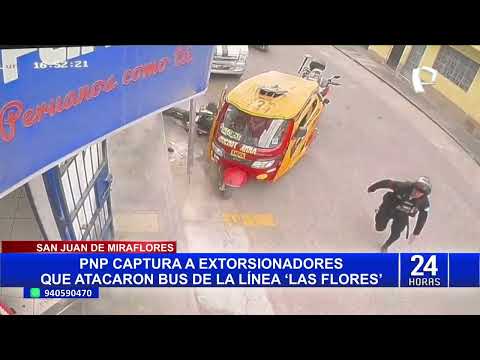 SJL: capturan a balazos a extorsionadores que dispararon contra bus lleno de pasajeros