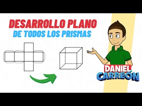 DESARROLLO PLANO DE TODOS LOS PRISMAS Super facil - Para principiantes