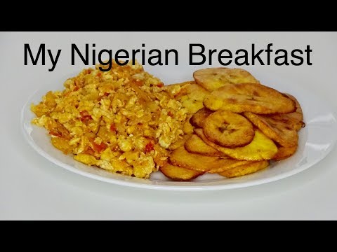 How to make fried plantain and eggs | All Nigerian Recips
