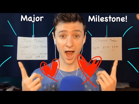 ASMR | Huge Channel Announcement 🤩 Livestream next Wednesday!!! | Thank You! | Channel Memberships