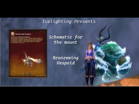 Bronzewing Vespoid - Flying mount schematic - Resonant Peaks - Gravid Repose - Zereth Mortis