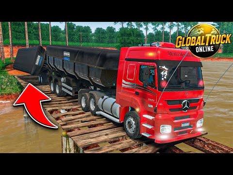 PASSEI PELAS ESTRADAS MAIS DIFICIEIS do GLOBAL TRUCK ONLINE!! 🔥⚠