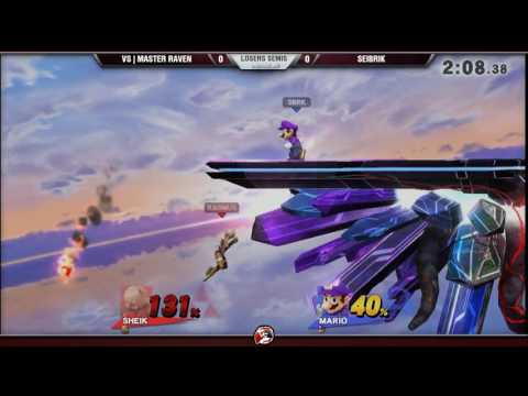VS Weekly 12/29/16 - Losers Semis - Master Raven (Sheik) vs. Seibrik (Mario) - Smash 4