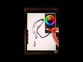 HOW TO FILL a SHAPE in PROCREATE - Paint Bucket tool Procreate #Shorts
