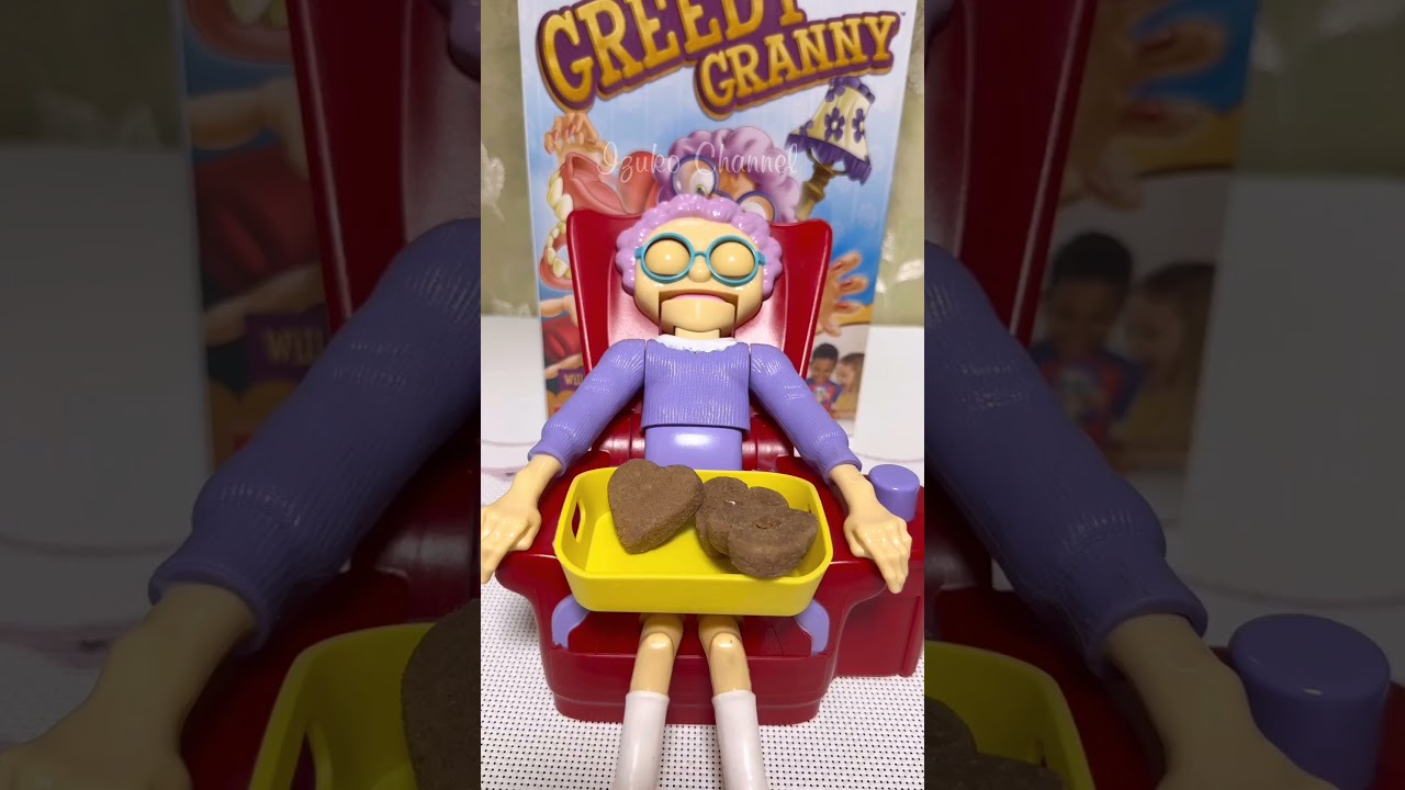 Granny's snacks🍫 #shorts #greedygrannygoliath #asmrsounds #trending #chocolate  #toy #snacks