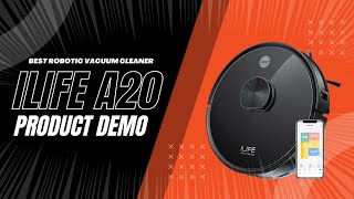 ILIFE A20 4000Pa Suction Robot Vacuum Cleaner Demonstration Video | Maintenance and Mobile App Guide