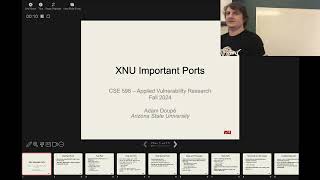 XNU Ports - CSE598 AVR - Adam - 2024.09.25