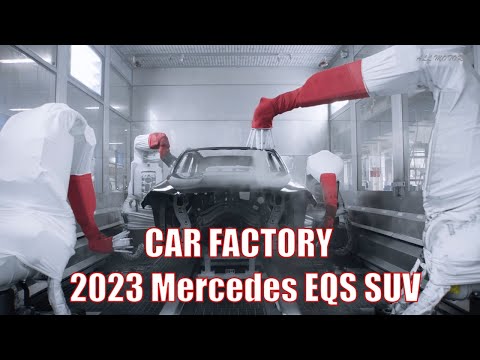 , title : 'Mercedes EQS SUV 2023 - Factory Production & Interior details'