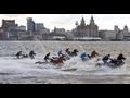 Grand National jet skis take to the Mersey to.
