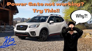 Subaru Power Rear Gate Not Working? *FIX*
