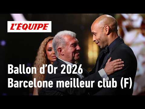 Ballon d'Or 2026 - Le FC Barcelone élu meilleur club féminin de la saison après son quadruplé