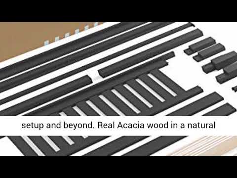 Mellow Marley 14-Inch Solid Wood Platform Bed with Paneled Headboard, Ebony Black, Twin, CSWPB-H14T