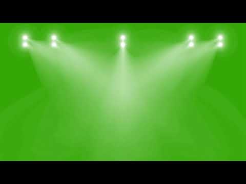Stage Lights green screen, Lights show, FREE effect 4K