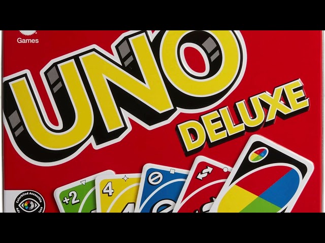 Vídeo relacionado con Mattel Games UNO Deluxe en Caja metálica, Juego de 108 Cartas para familias, niños y Adultos, 2-10 Jugadores, Partir de 7 años, (Mattel K0888)
