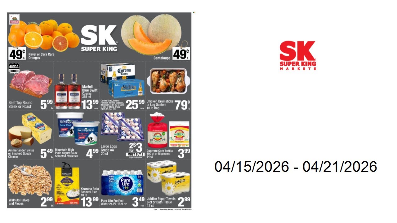 Super King Markets Weekly Ad - 04/15/2026 - 04/21/2026
