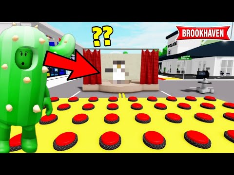 CACTUS APPUYE SUR LES 100 BOUTONS CHALLENGE ET ... (INCROYABLE) ! ROBLOX - BROOKHAVEN RP