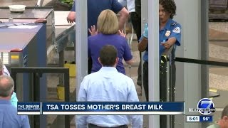 Download lagu TSA tosses Englewood mom's breast milk at DIA security check point mp3