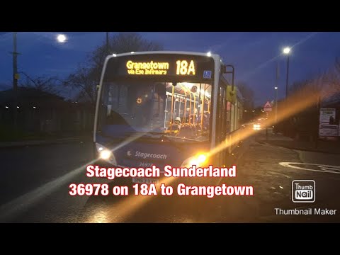 Stagecoach Sunderland 36978 on 18A to Grangetown