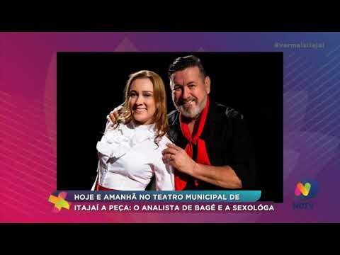 Peça ‘O analista de Bagé e a sexólga’ acontece nesta sexta e sábado em Itajaí