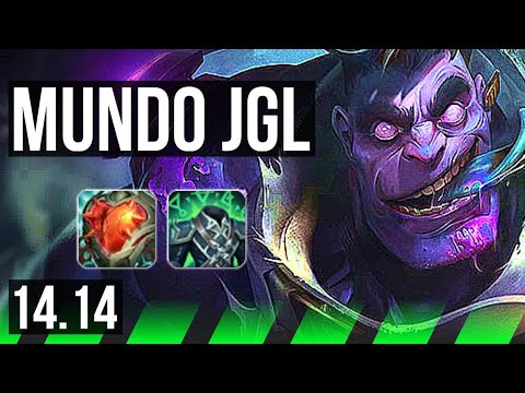 DR. MUNDO vs UDYR (JGL) | 7/0/8, Rank 7 Mundo, Godlike | NA Grandmaster | 14.14