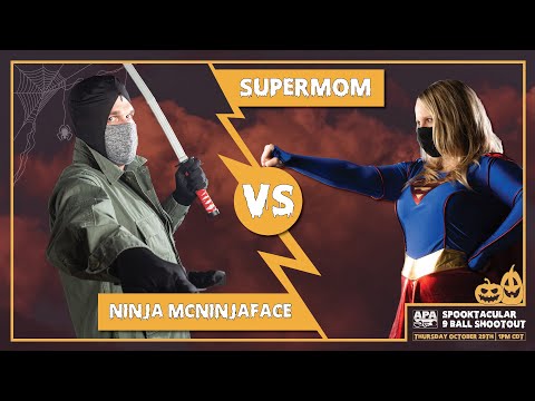 APA Spooktacular 9-Ball Shootout - Championship Match - Ninja McNinjaFace VS Supermom