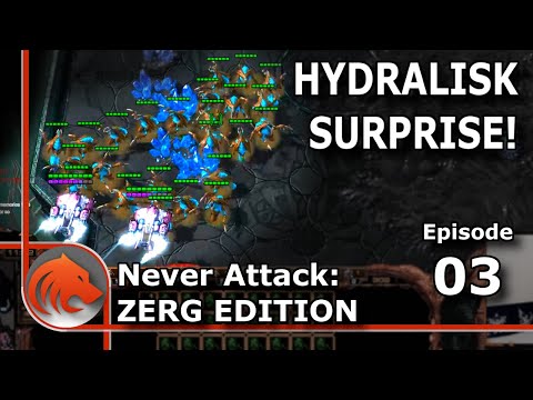 StarCraft 2: Hydralisk Burrow TRAP! - Never Attack to Grandmaster ZERG Edition