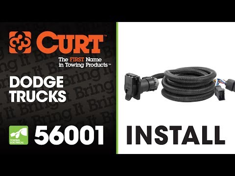 Trailer Wiring Install: CURT 56001 7-Way Extension Harness for Dodge Trucks
