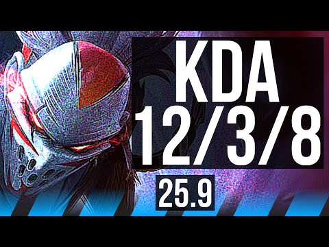 DRAVEN vs AKALI (MID) | 12/3/8, Dominating | NA Master | 25.9