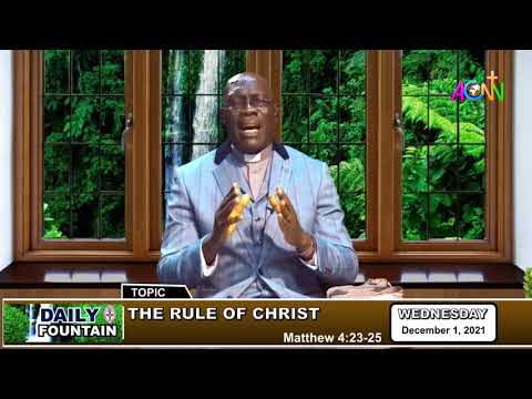 THE DAILY FOUNTAIN DEVOTIONAL OF DECEMBER 1, 2021 - THE VEN. HOPE .F. IMOROA