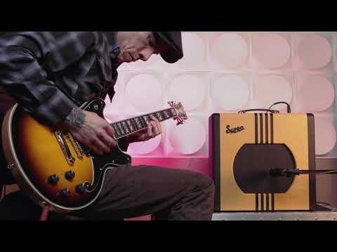 Supro 1822RTB Delta King 12 12" 15-watt Tube Combo Amp, Tweed and Black imagen 6