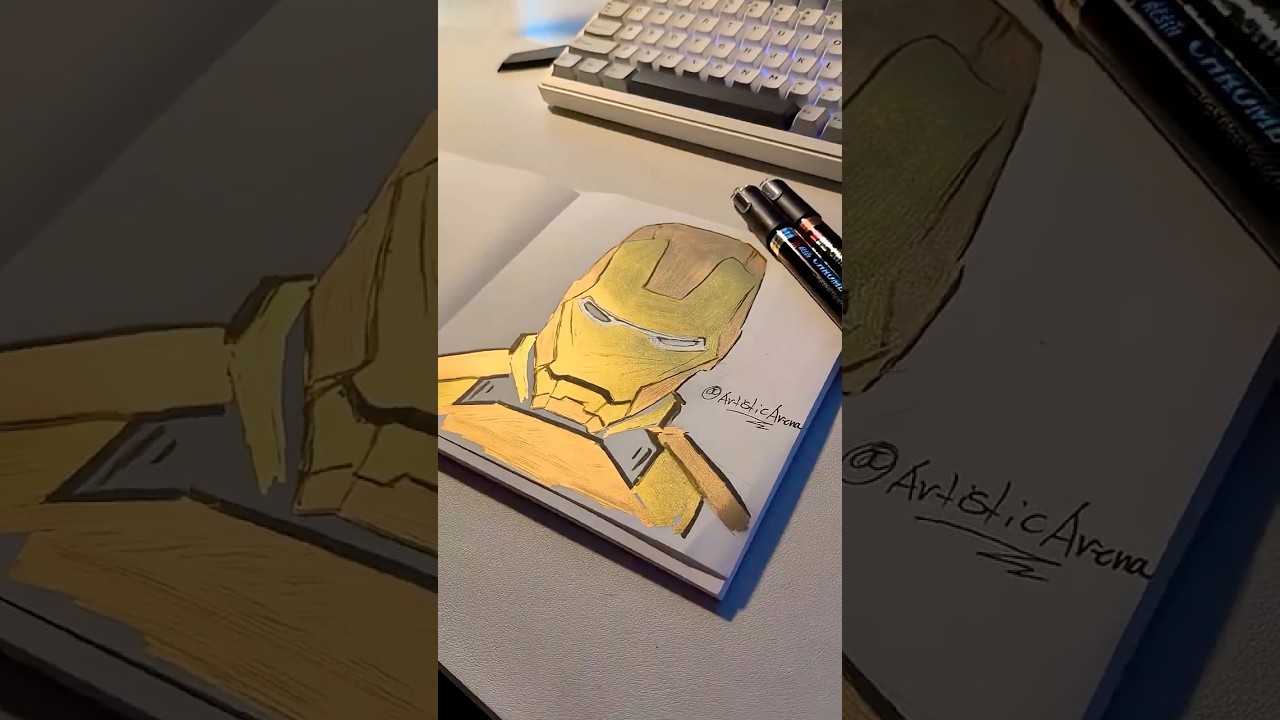 Drawing with chrome markers✨#shorts #art #viral #fyp #lyrics #letsresin