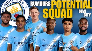 Man City Potential Squad 2026 | Manchester City Squad Based on Latest Transfer Rumours
