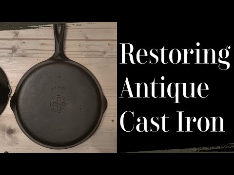 Antique Cast Iron Restore ~ Griswold Skillet Restoration