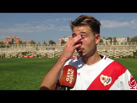 Dani García tras el Rayo B 2-0 CD El Álamo