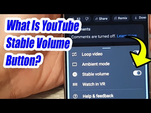 What is Stable Volume Button In the YouTube App and How to Turn It On/Off